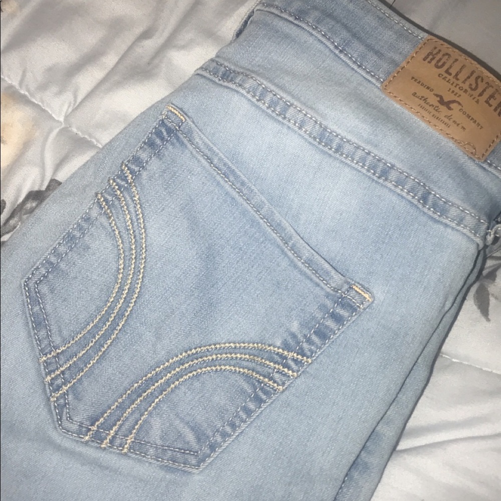high waisted holister jeans